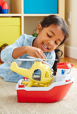 Green Toys Rescue Boat & Helicopter