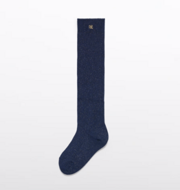 Abel & Lula Rib Knit Knee High Socks Blue