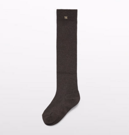 Abel & Lula Rib Knit Knee High Socks Brown