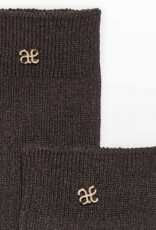 Abel & Lula Rib Knit Knee High Socks Brown