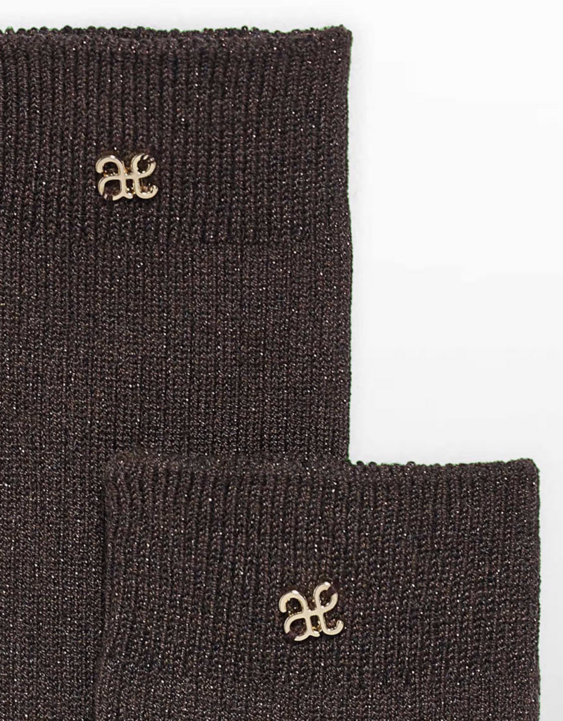 Abel & Lula Rib Knit Knee High Socks Brown