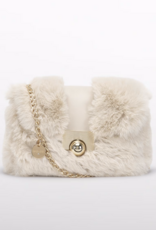 Abel & Lula Faux Fur Purse Cream