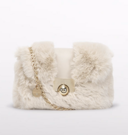 Abel & Lula Faux Fur Purse Cream