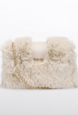 Abel & Lula Faux Fur Purse Cream
