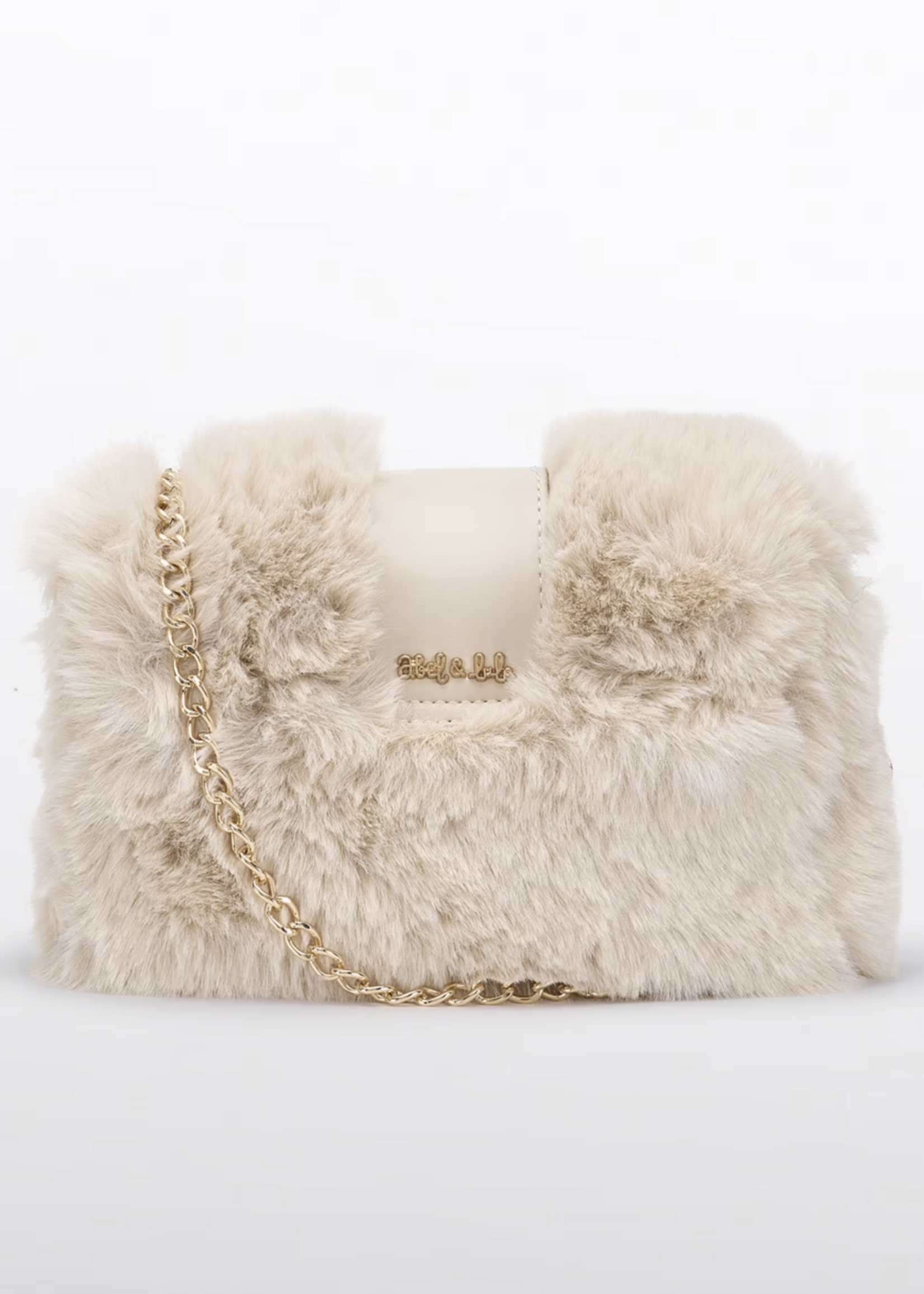 Abel & Lula Faux Fur Purse Cream