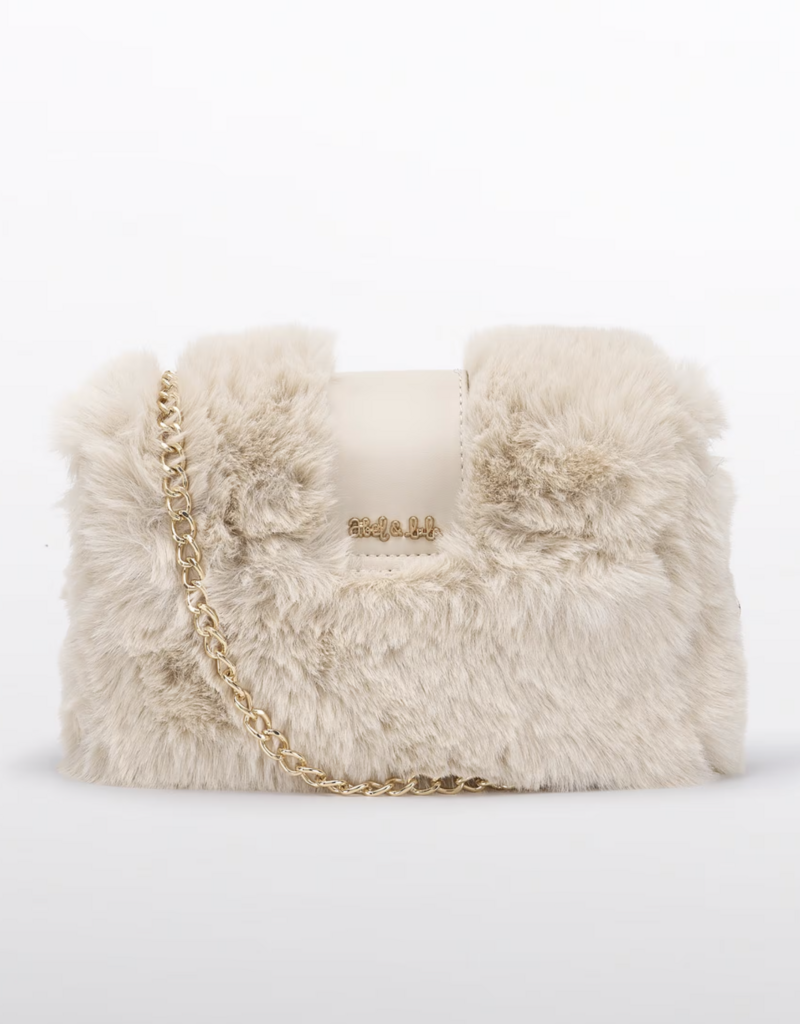 Abel & Lula Faux Fur Purse Cream