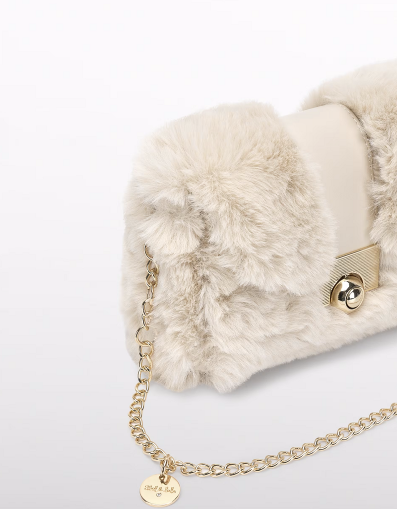 Abel & Lula Faux Fur Purse Cream