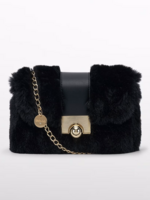 Abel & Lula Faux Fur Purse Black