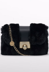 Abel & Lula Faux Fur Purse Black