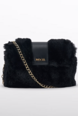 Abel & Lula Faux Fur Purse Black