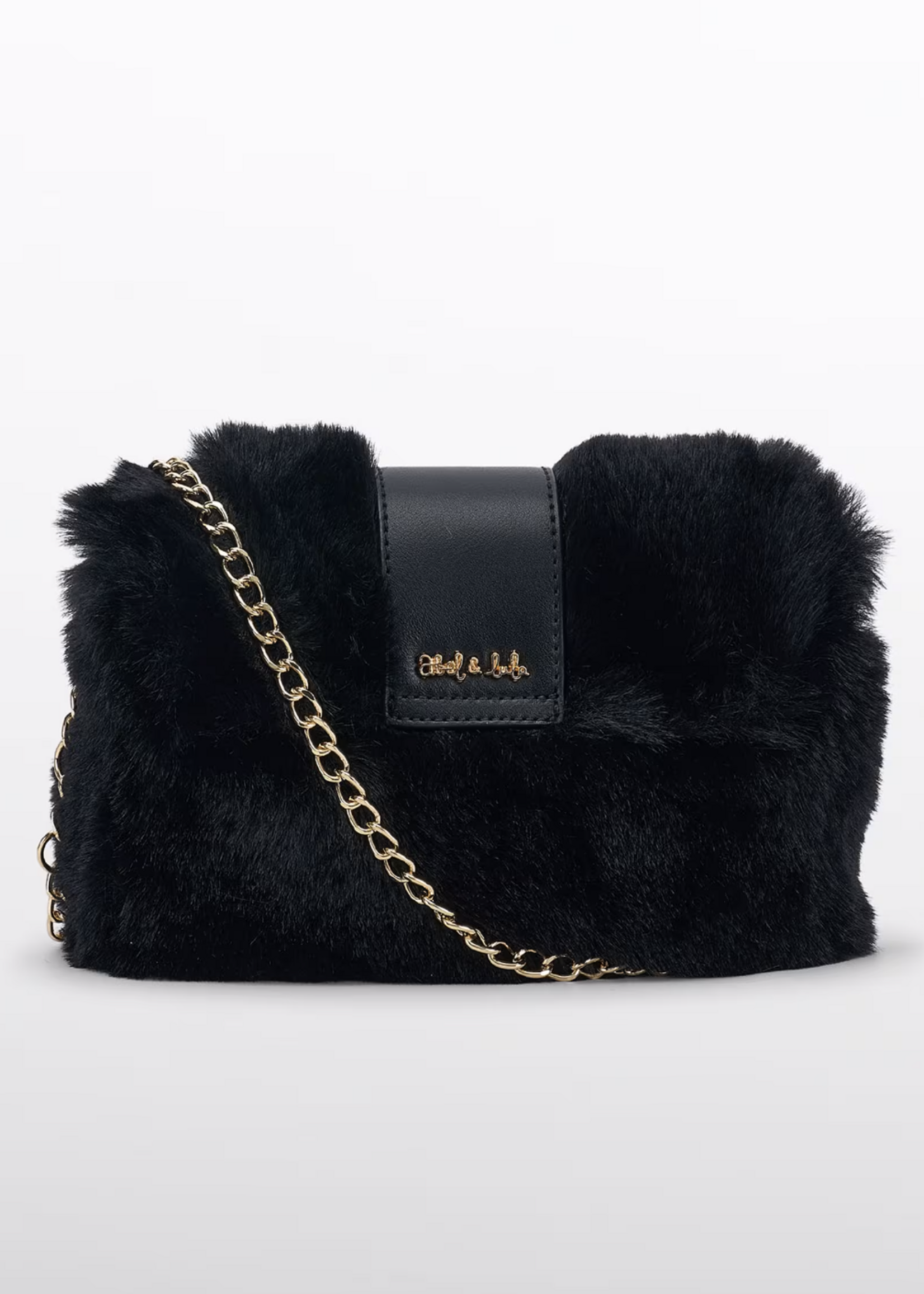 Abel & Lula Faux Fur Purse Black