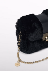Abel & Lula Faux Fur Purse Black