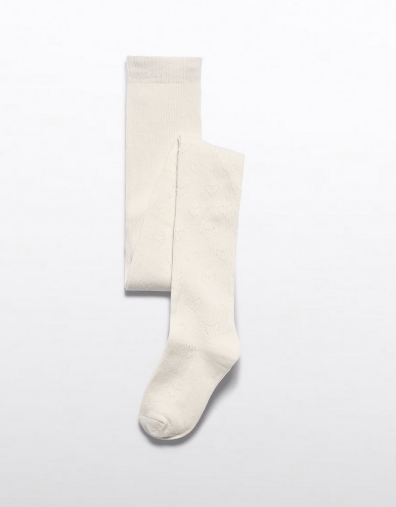 Abel & Lula Heart Tights Oat