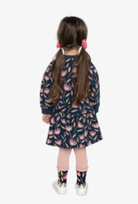 Deux par Deux French Terry Dress Printed Tulips