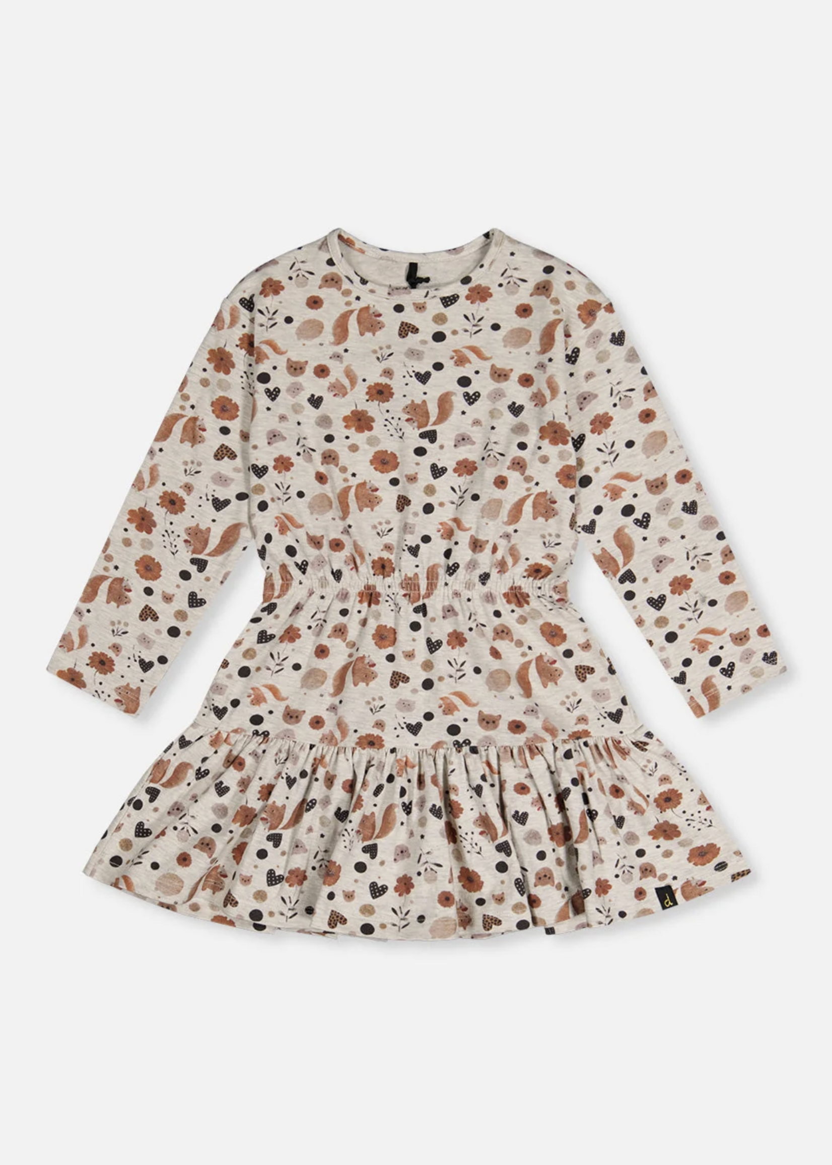 Deux par Deux Organic Cotton Dress Printed Squirrels