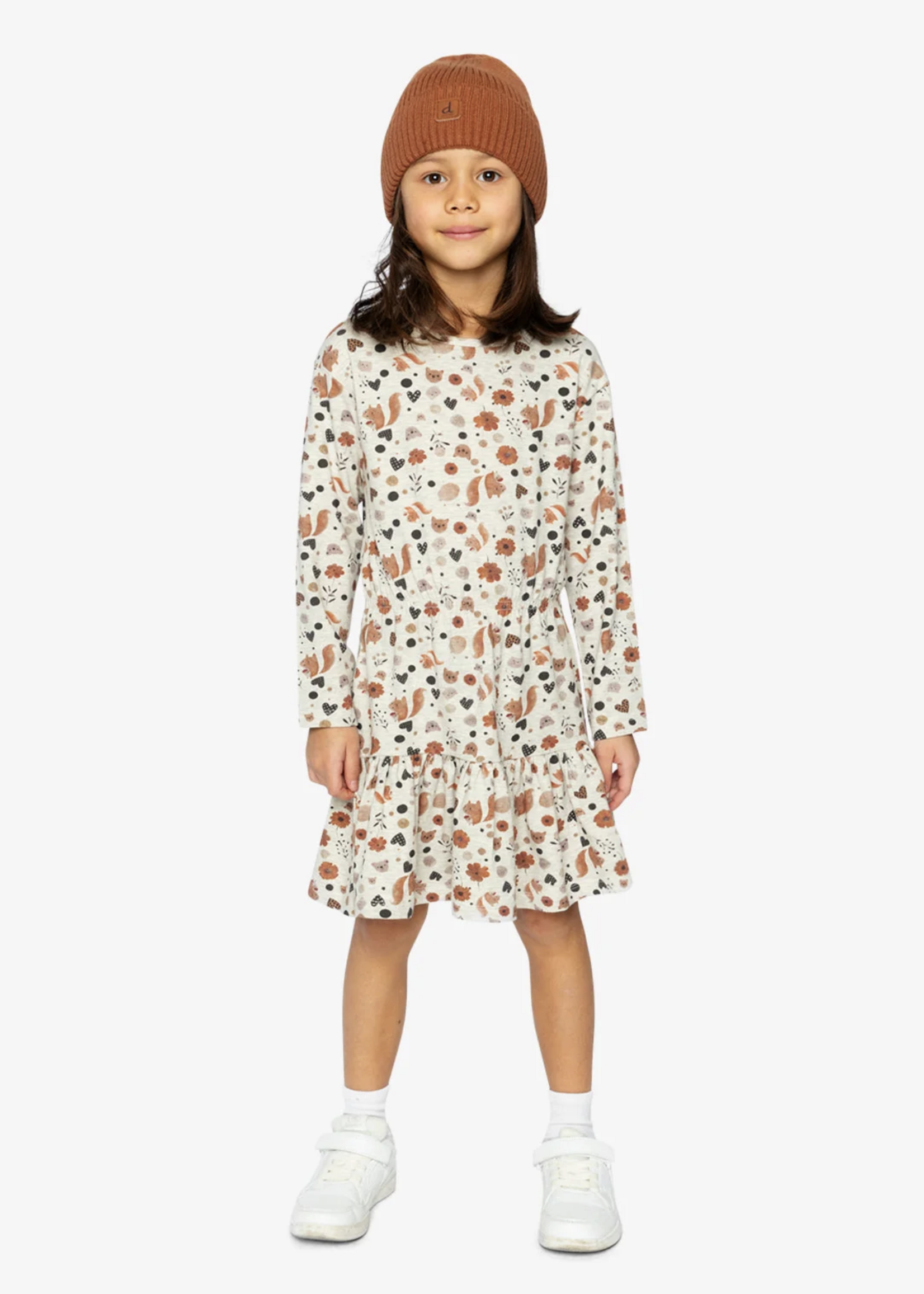 Deux par Deux Organic Cotton Dress Printed Squirrels