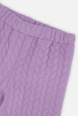 Deux par Deux Wide Leg Jacquard Pants Regal Orchid