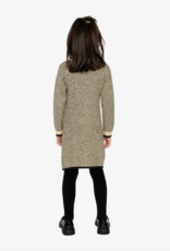 Deux par Deux Knit Dress w/Collar Brown Black