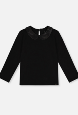 Deux par Deux Organic Cotton T-shirt w/Peterpan Collar