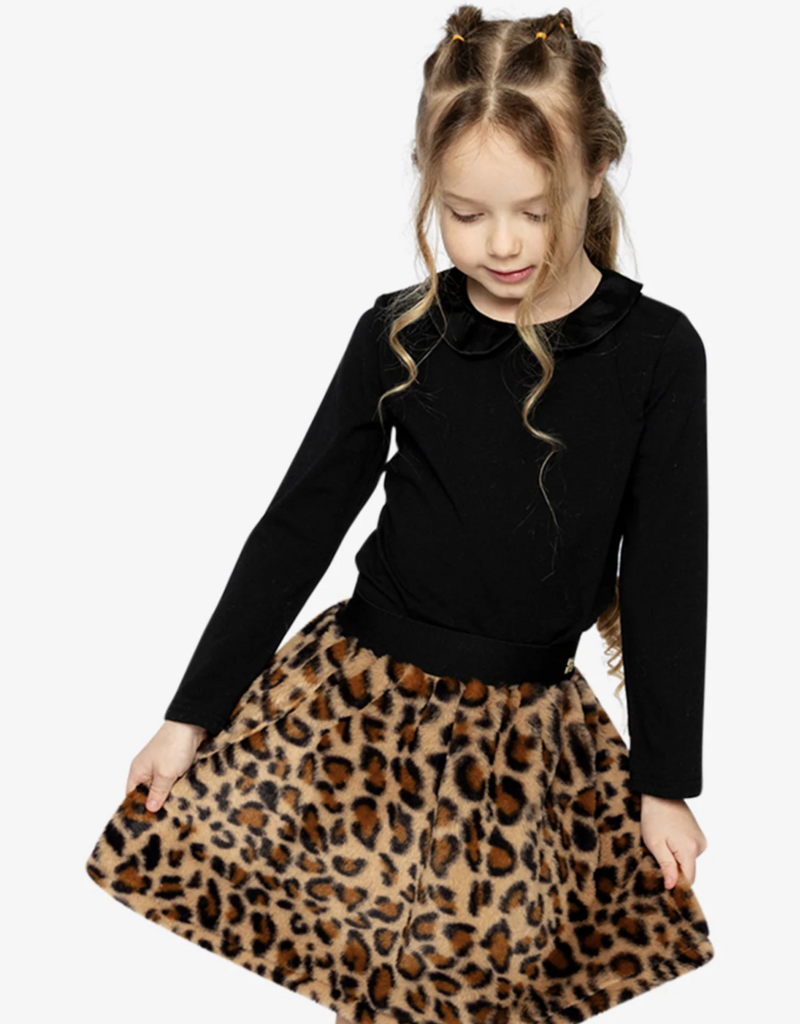 Deux par Deux Organic Cotton T-shirt w/Peterpan Collar