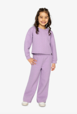 Deux par Deux Jacquard Sweatshirt Regal Orchid