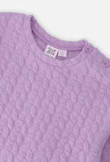 Deux par Deux Jacquard Sweatshirt Regal Orchid