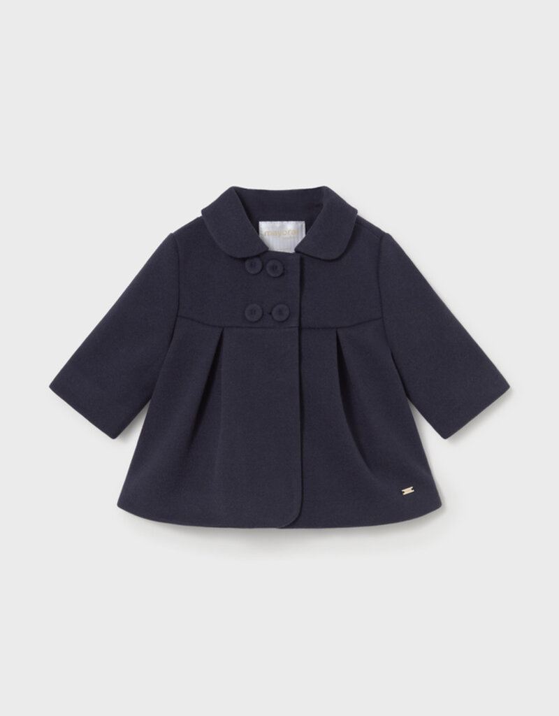 Mayoral Baby Girl Navy Coat