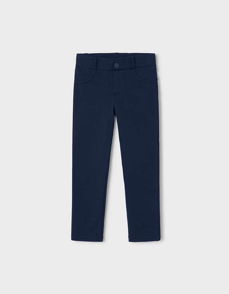 Mayoral Girls Fleece Basic Navy Pant