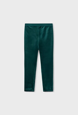 Mayoral Green Velvet Leggings