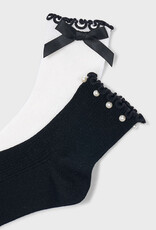 Mayoral 2 Pack Sock Set Black/White