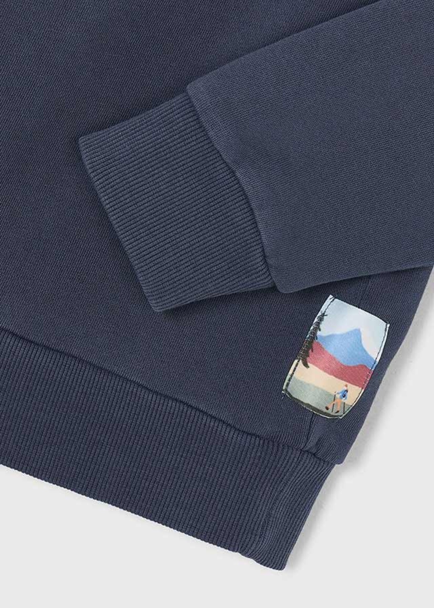 Mayoral Boys Funnel Neck Sweatshirt Indigo