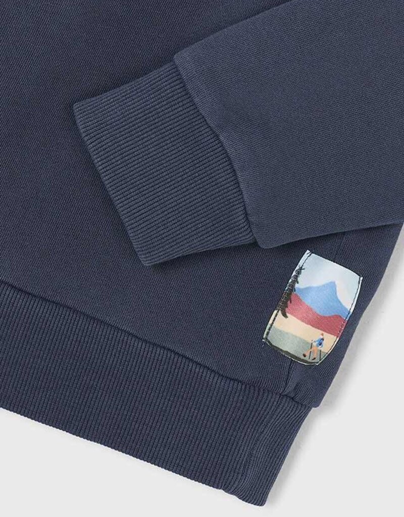 Mayoral Boys Funnel Neck Sweatshirt Indigo
