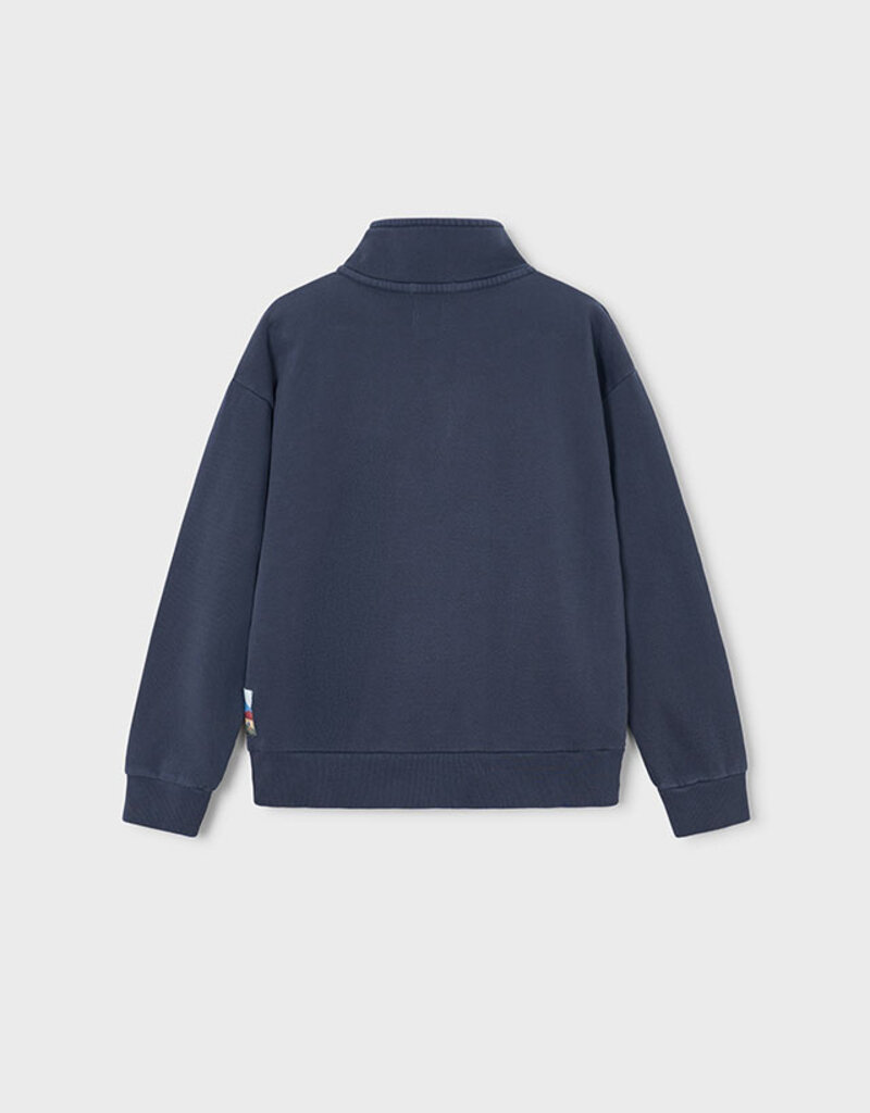 Mayoral Boys Funnel Neck Sweatshirt Indigo
