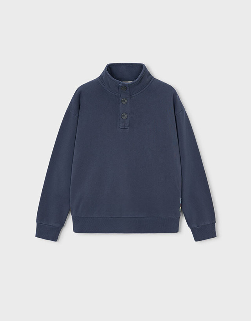 Mayoral Boys Funnel Neck Sweatshirt Indigo