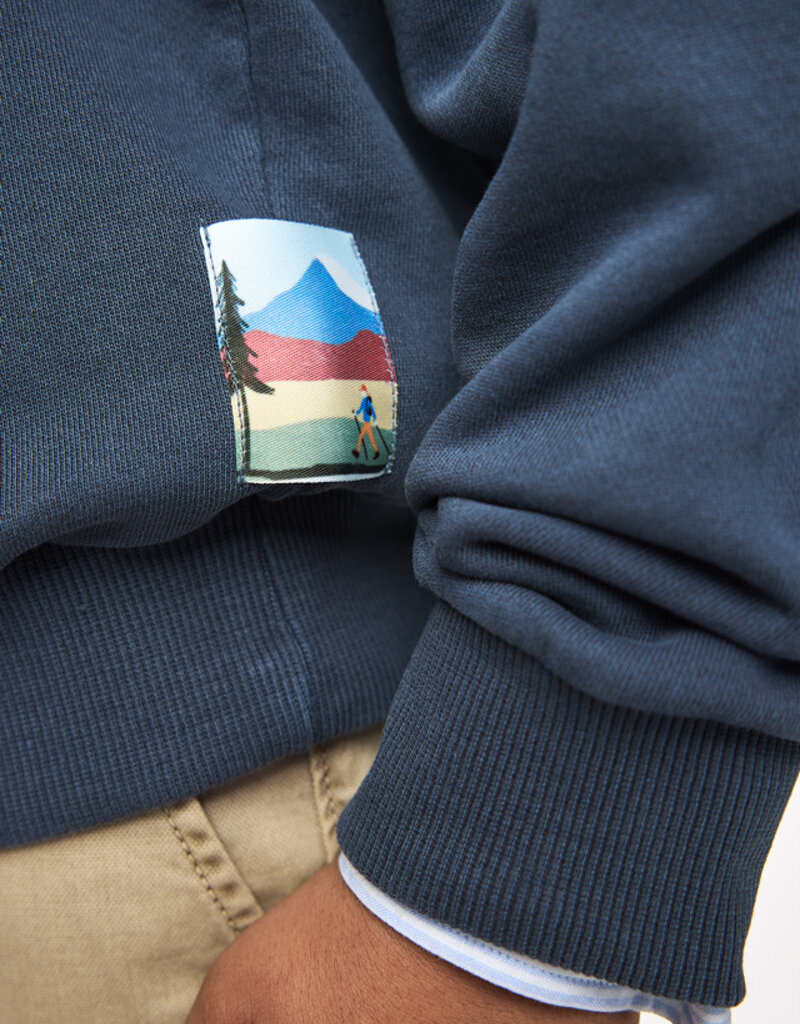 Mayoral Boys Funnel Neck Sweatshirt Indigo