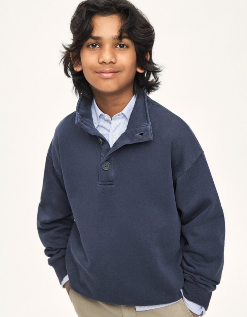 Mayoral Boys Funnel Neck Sweatshirt Indigo