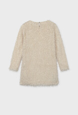 Mayoral Fringed Cream Dress
