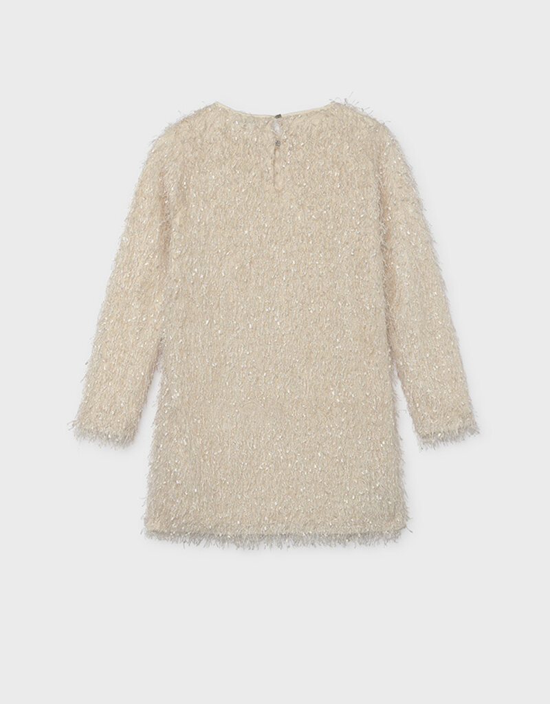 Mayoral Fringed Cream Dress