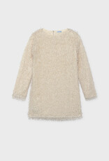 Mayoral Fringed Cream Dress