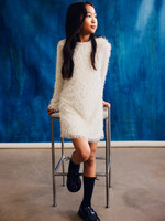 Mayoral Fringed Cream Dress