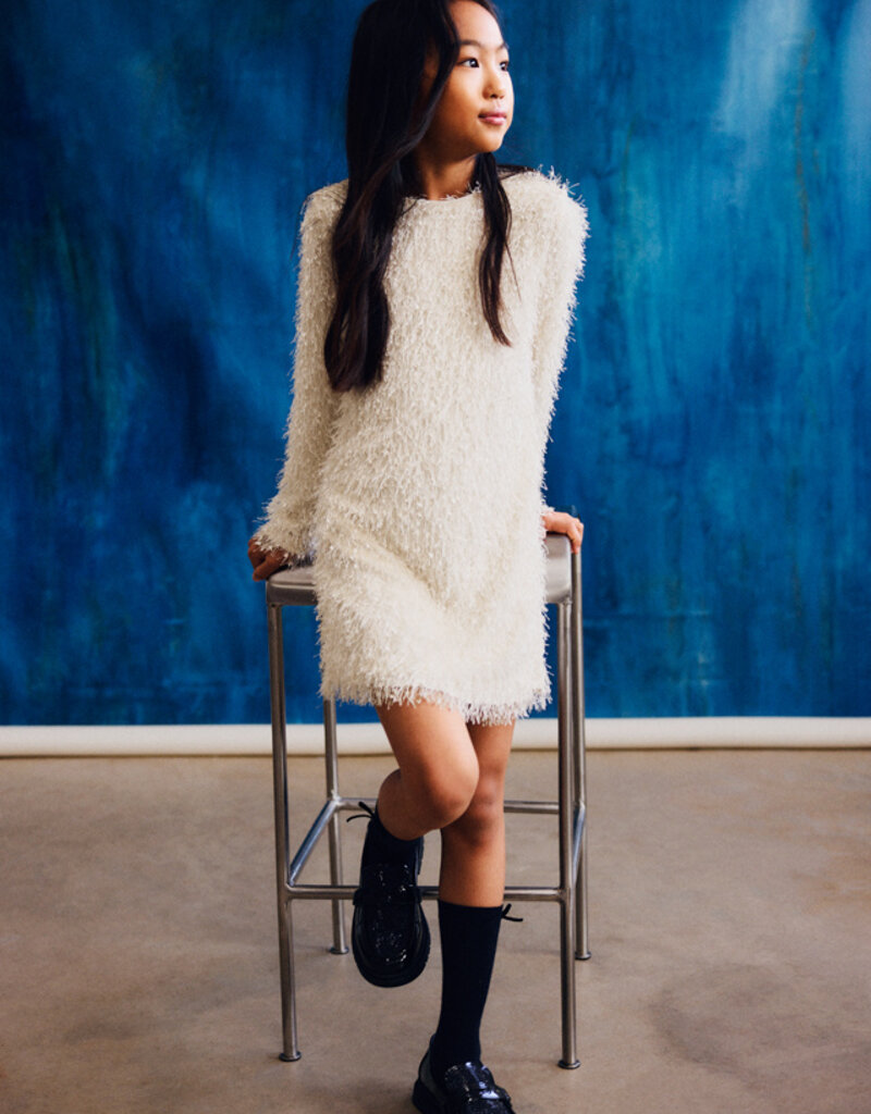 Mayoral Fringed Cream Dress