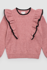 miles the label Miles Pink Ruffle Sweater