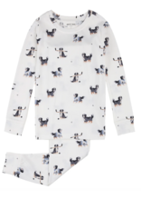 Petit Lem L/S PJ Set DOG W/HOCKEY STICK