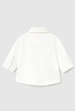 Mayoral White L/S Shirt w/Bow Tie