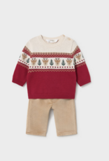Mayoral Infant Reindeer Sweater Pant Set