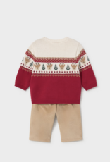 Mayoral Infant Reindeer Sweater Pant Set