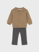 Mayoral Pants w/Tan Sweater Set