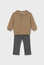 Mayoral Pants w/Tan Sweater Set