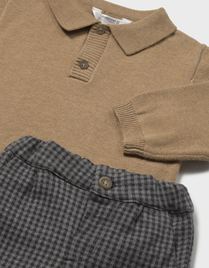 Mayoral Pants w/Tan Sweater Set