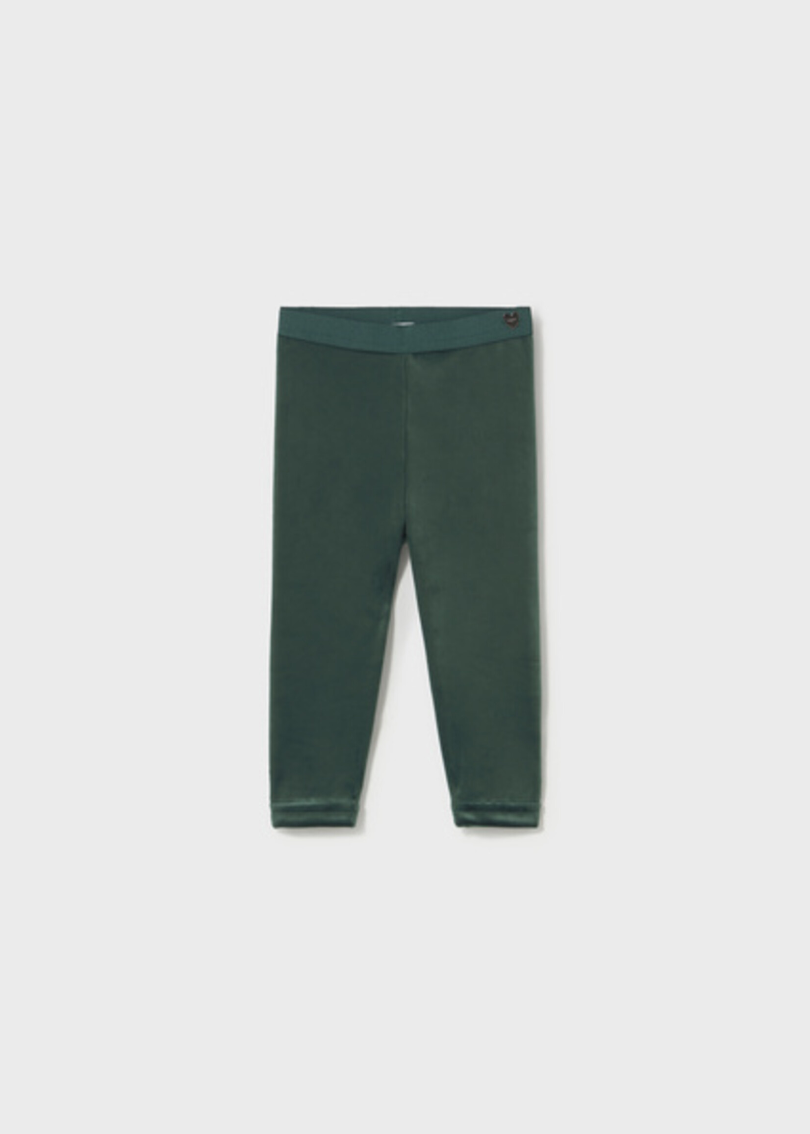 Mayoral Infant Green Velvet Leggings